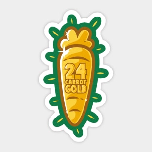 24 Carrot Gold Sticker